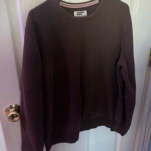 brown sweatshirt